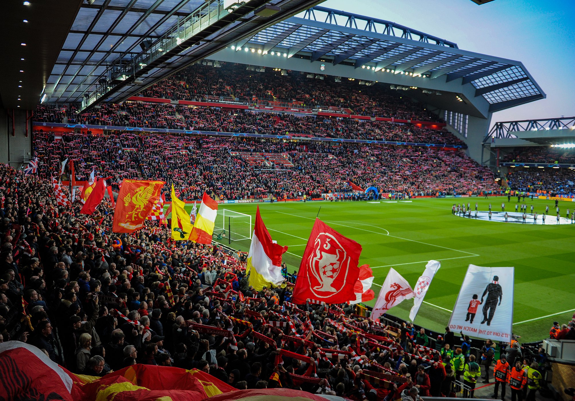 Liverpool fans på The Kop