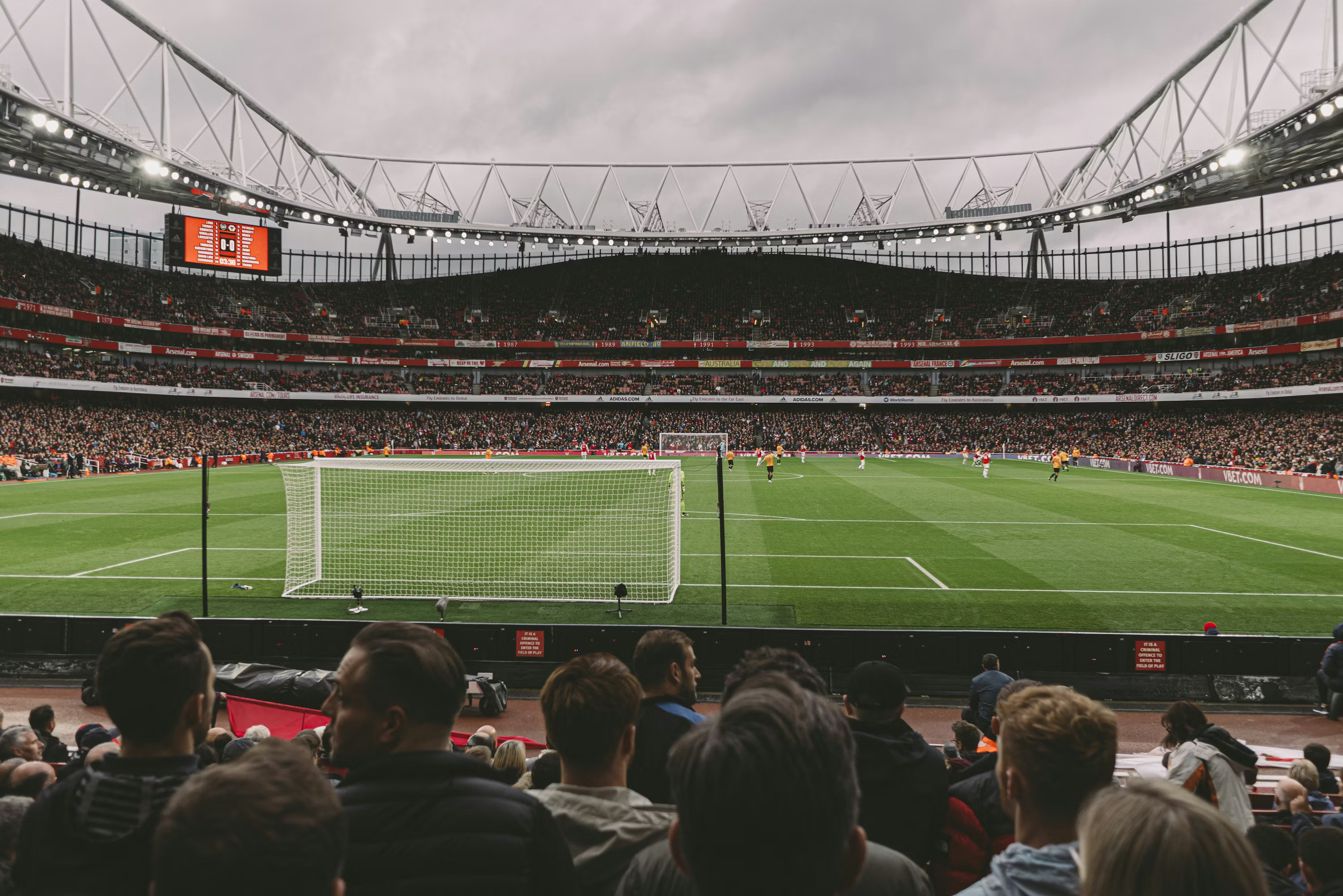 Arsenal fans på Emirates Stadium
